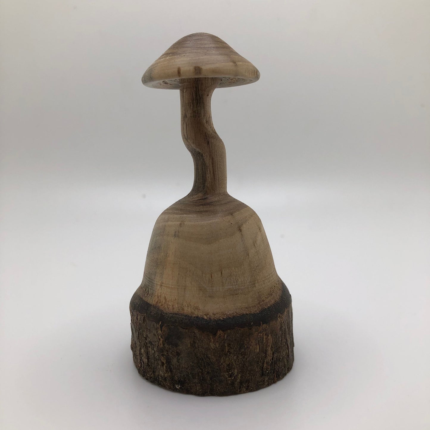 Small Wooden Mushroom Carved from Spalted Magnolia