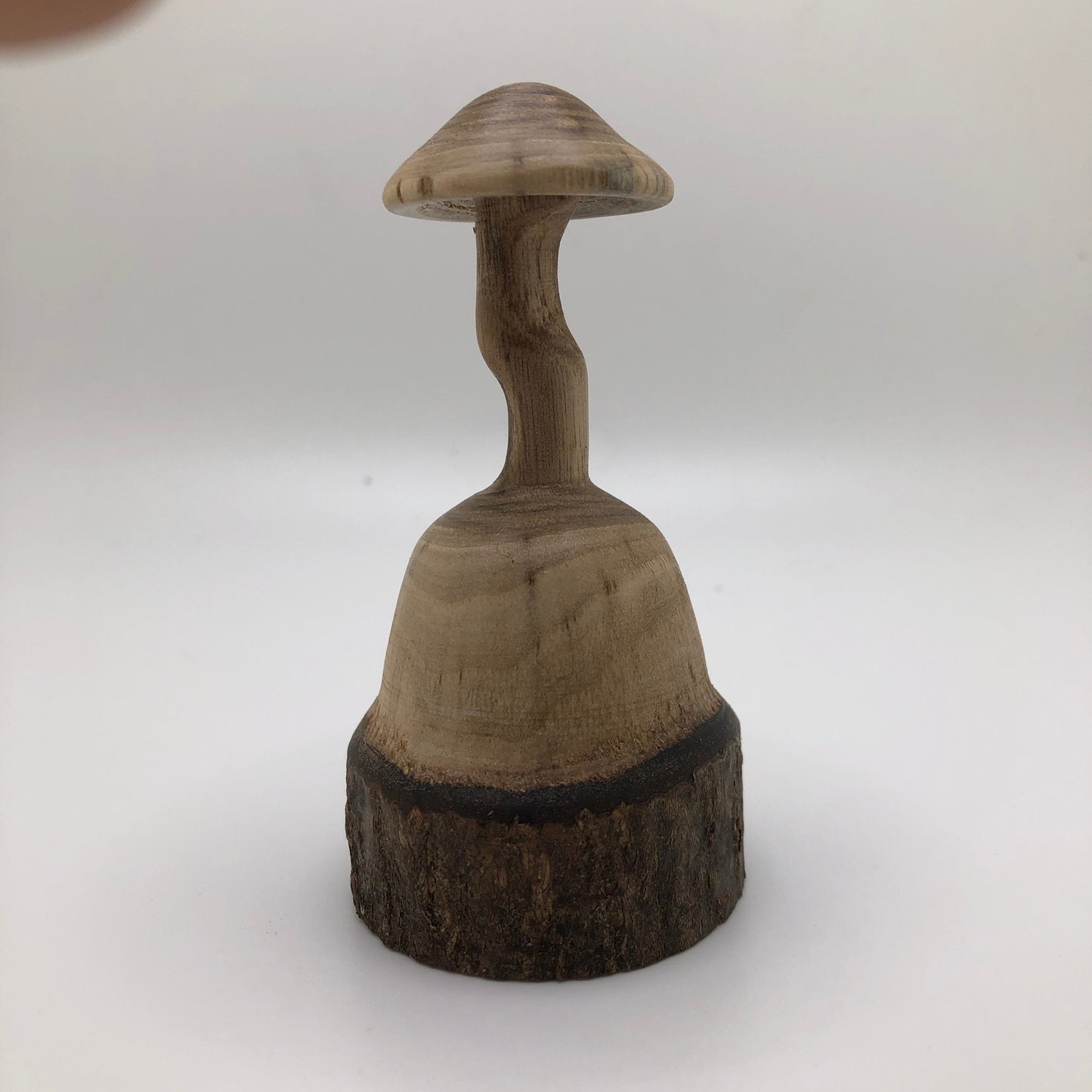 Small Wooden Mushroom Carved from Spalted Magnolia