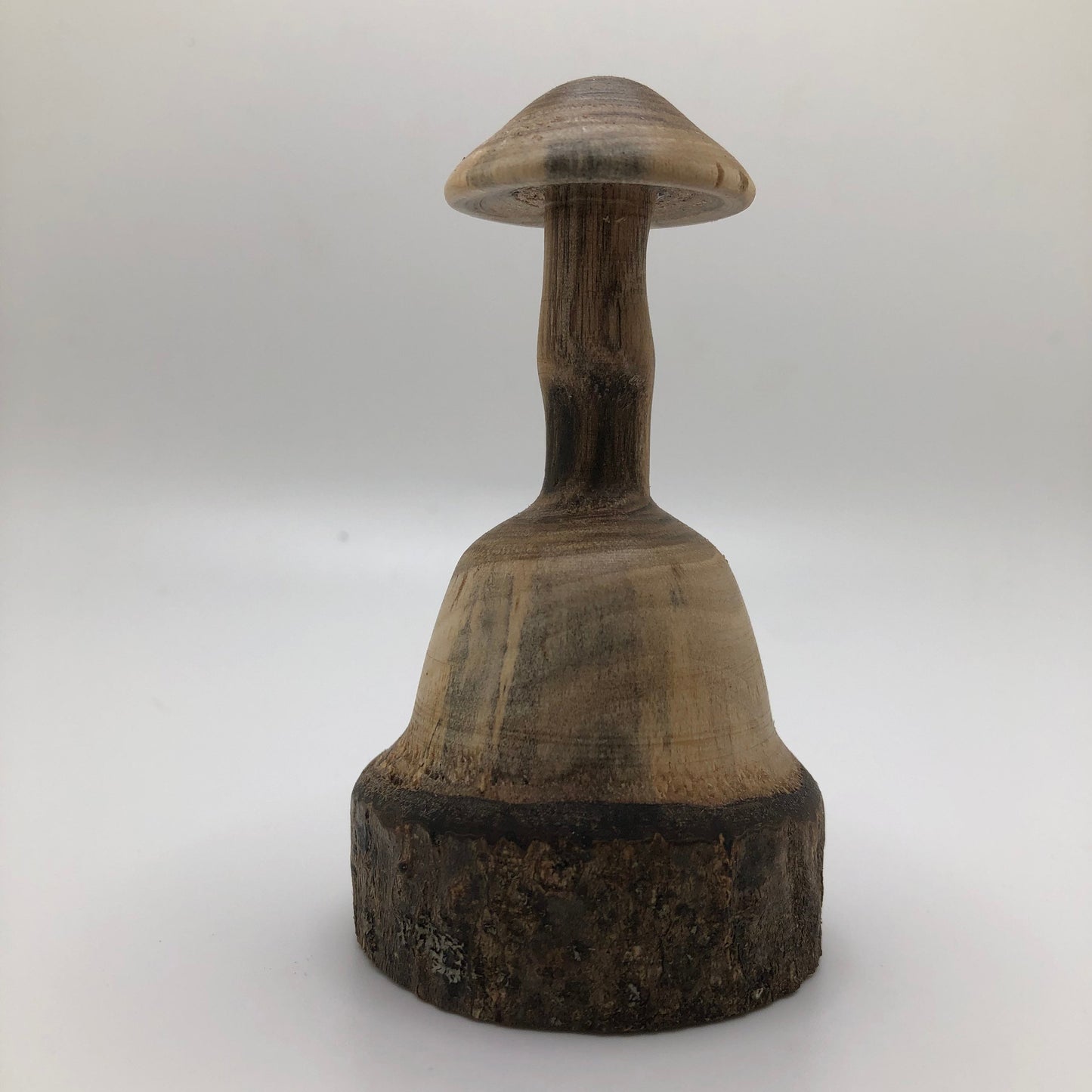 Small Wooden Mushroom Carved from Spalted Magnolia