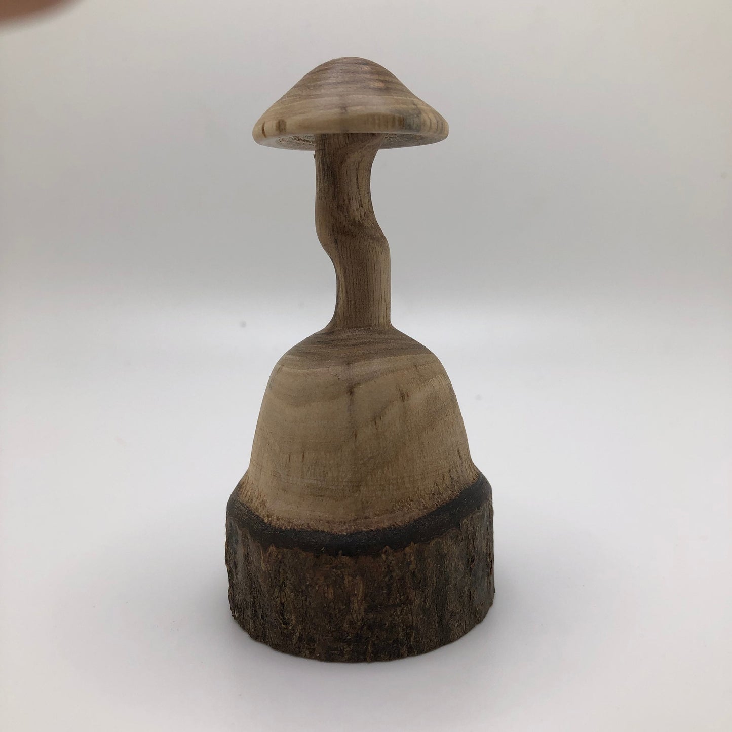 Small Wooden Mushroom Carved from Spalted Magnolia