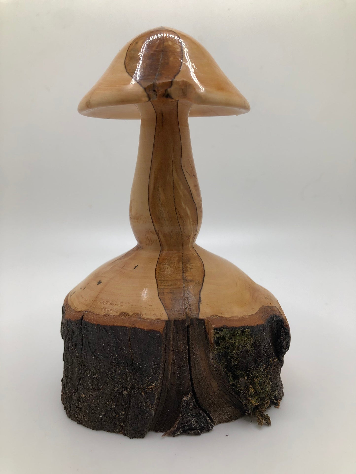 Gorgeous Mushroom Carving, Wood Mushroom Sculpture, Japanese Male Mushroom