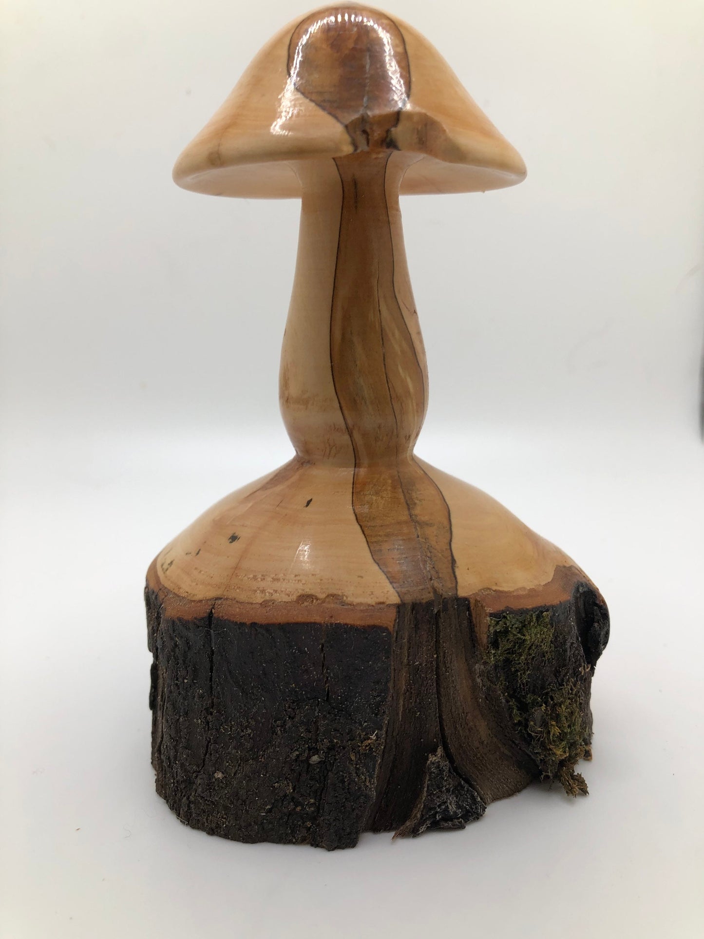 Gorgeous Mushroom Carving, Wood Mushroom Sculpture, Japanese Male Mushroom