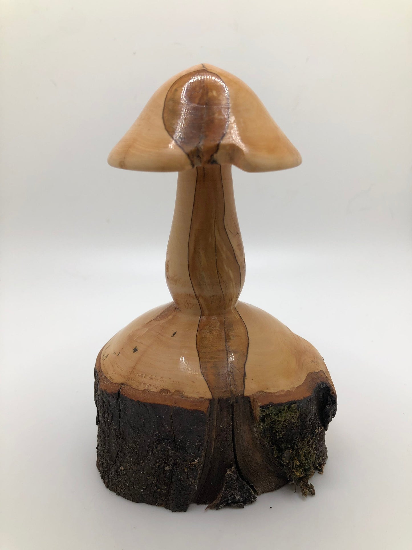 Gorgeous Mushroom Carving, Wood Mushroom Sculpture, Japanese Male Mushroom