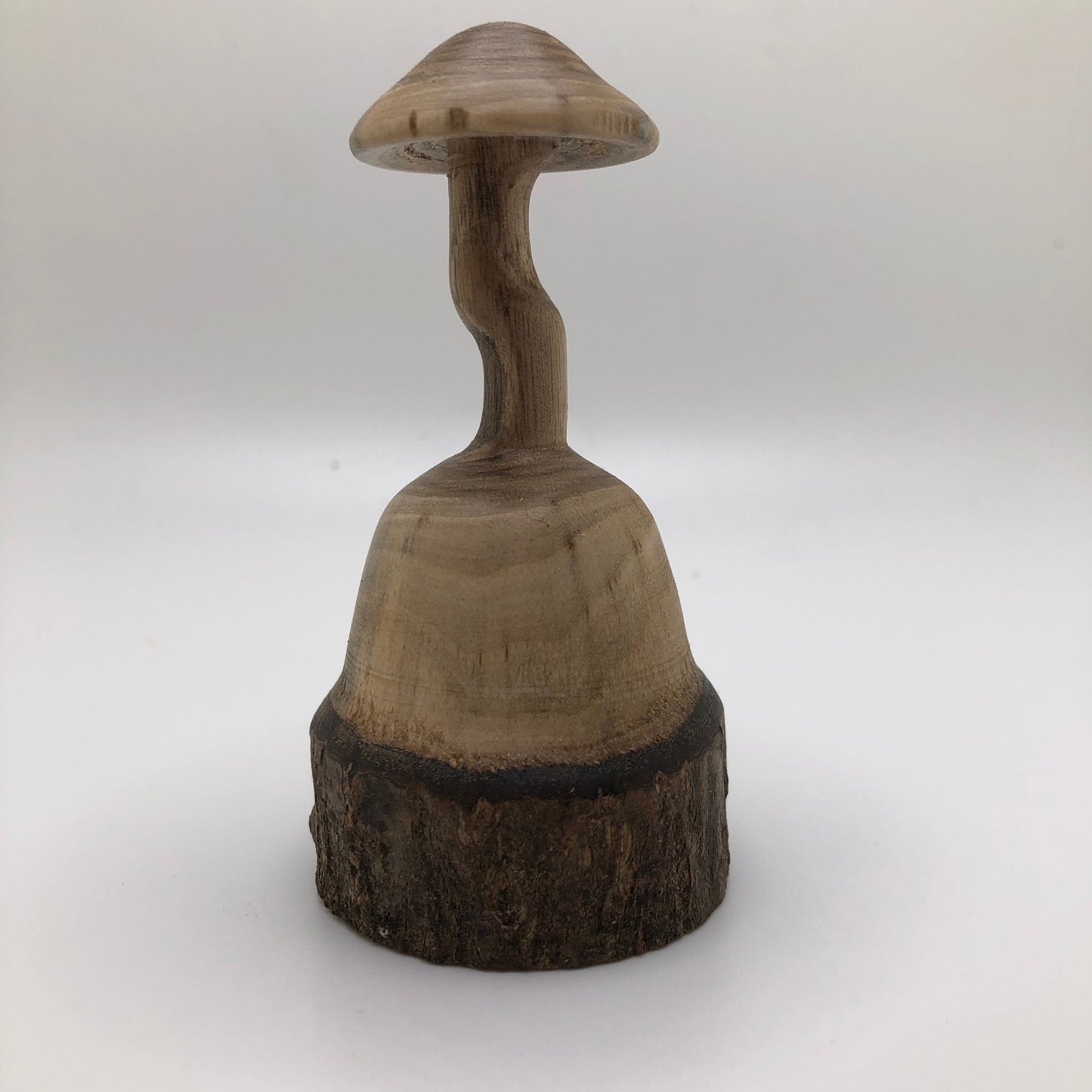 Small Wooden Mushroom Carved from Spalted Magnolia