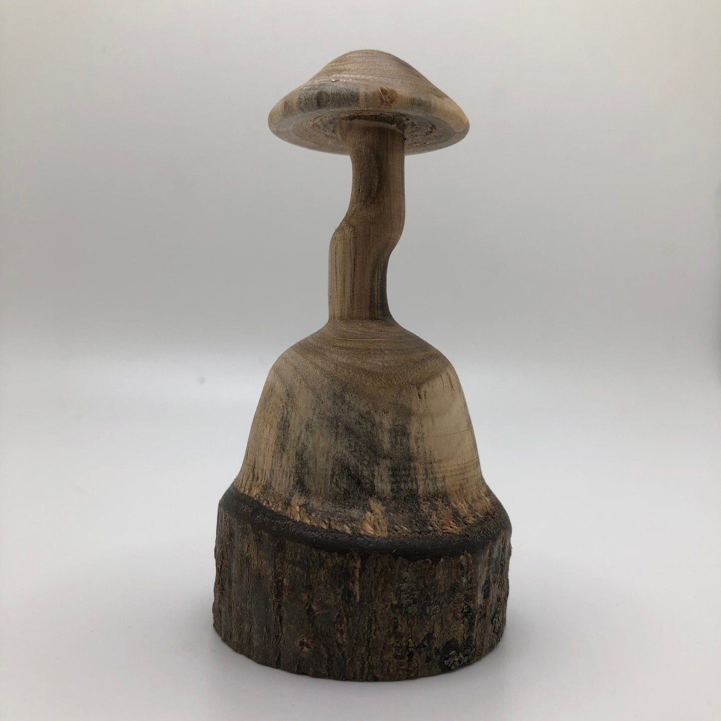 Small Wooden Mushroom Carved from Spalted Magnolia