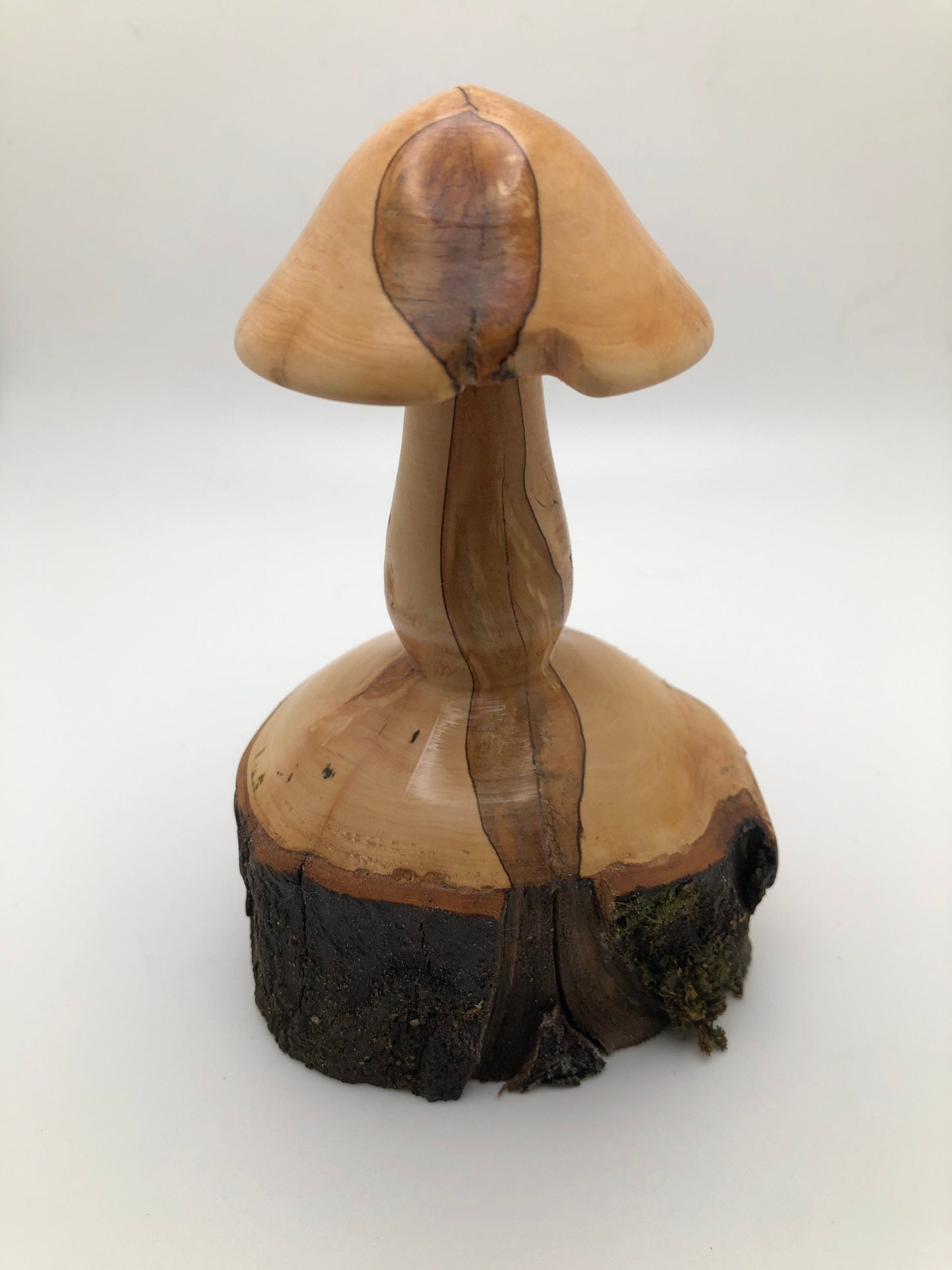 Gorgeous Mushroom Carving, Wood Mushroom Sculpture, Japanese Male Mushroom