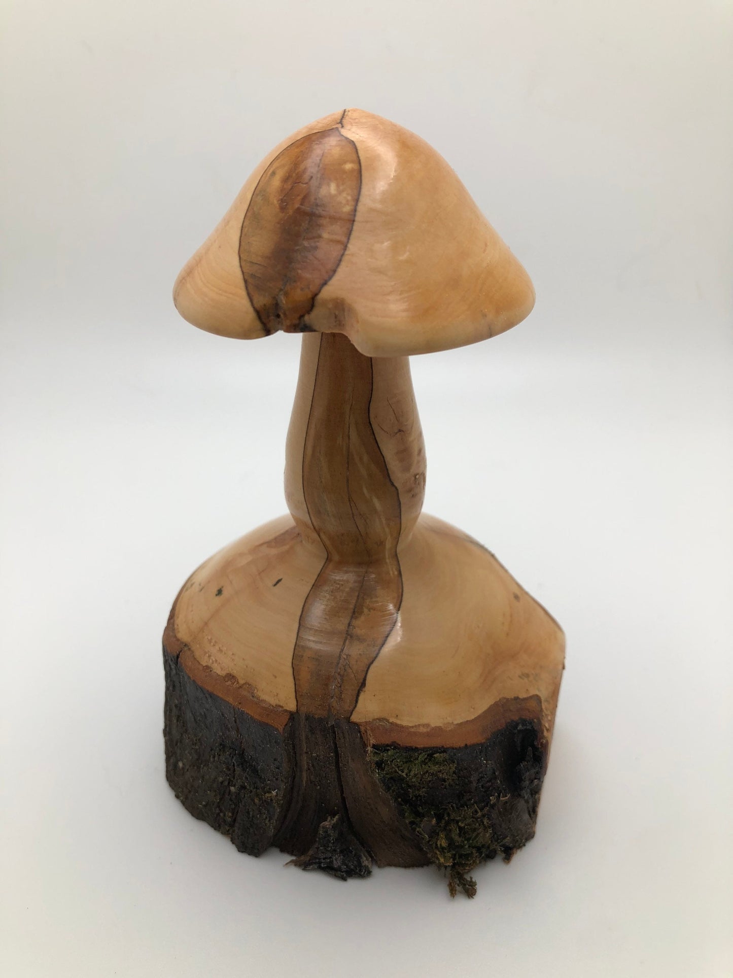 Gorgeous Mushroom Carving, Wood Mushroom Sculpture, Japanese Male Mushroom