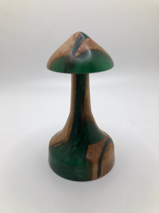 Wood and Epoxy Mushroom Carving! Made From Apple Wood