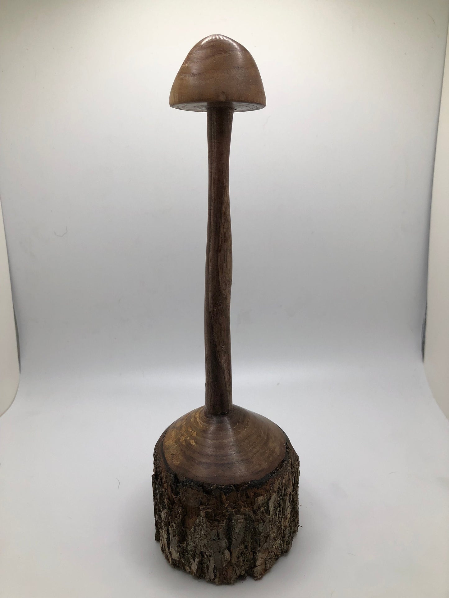 Unique Multi-Axis Turned Mushroom Carving Art Piece! Wood Mushroom Carving!