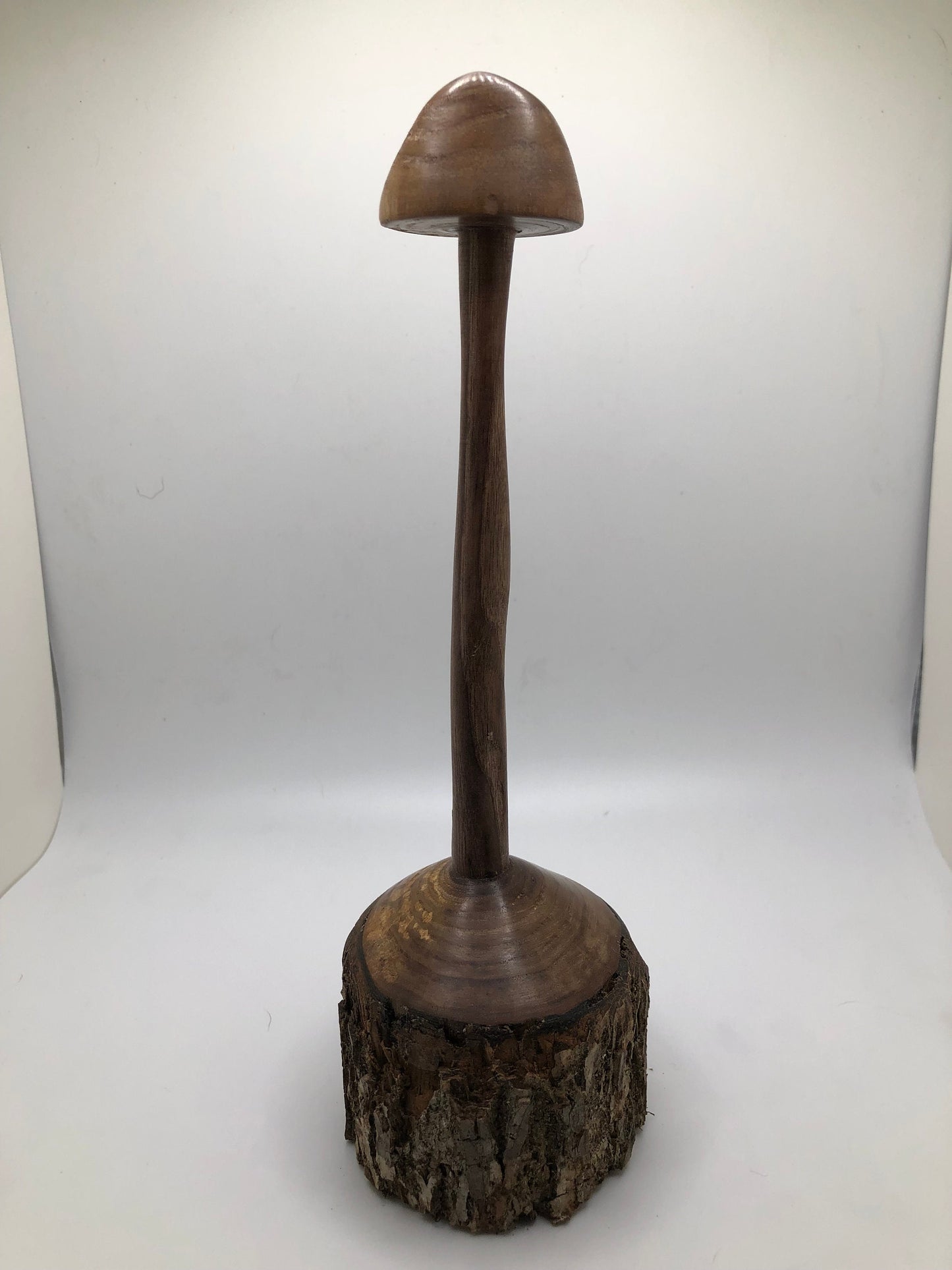 Unique Multi-Axis Turned Mushroom Carving Art Piece! Wood Mushroom Carving!