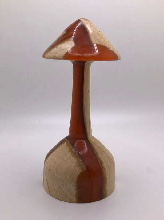 Wood Mushroom Carving! Wooden Mushroom Made From Maple and Epoxy Resin