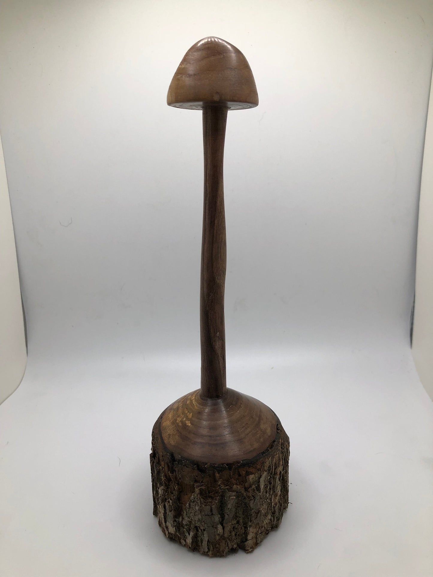 Unique Multi-Axis Turned Mushroom Carving Art Piece! Wood Mushroom Carving!