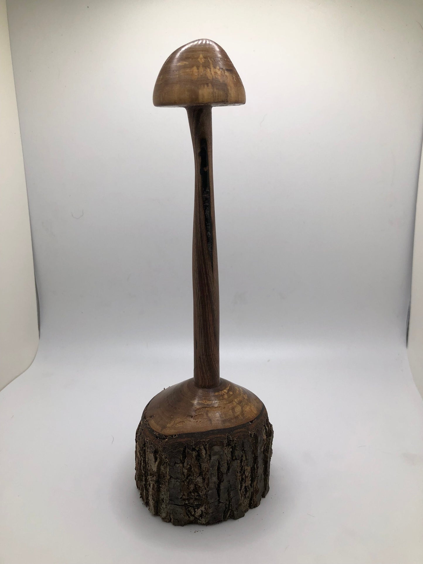 Unique Multi-Axis Turned Mushroom Carving Art Piece! Wood Mushroom Carving!