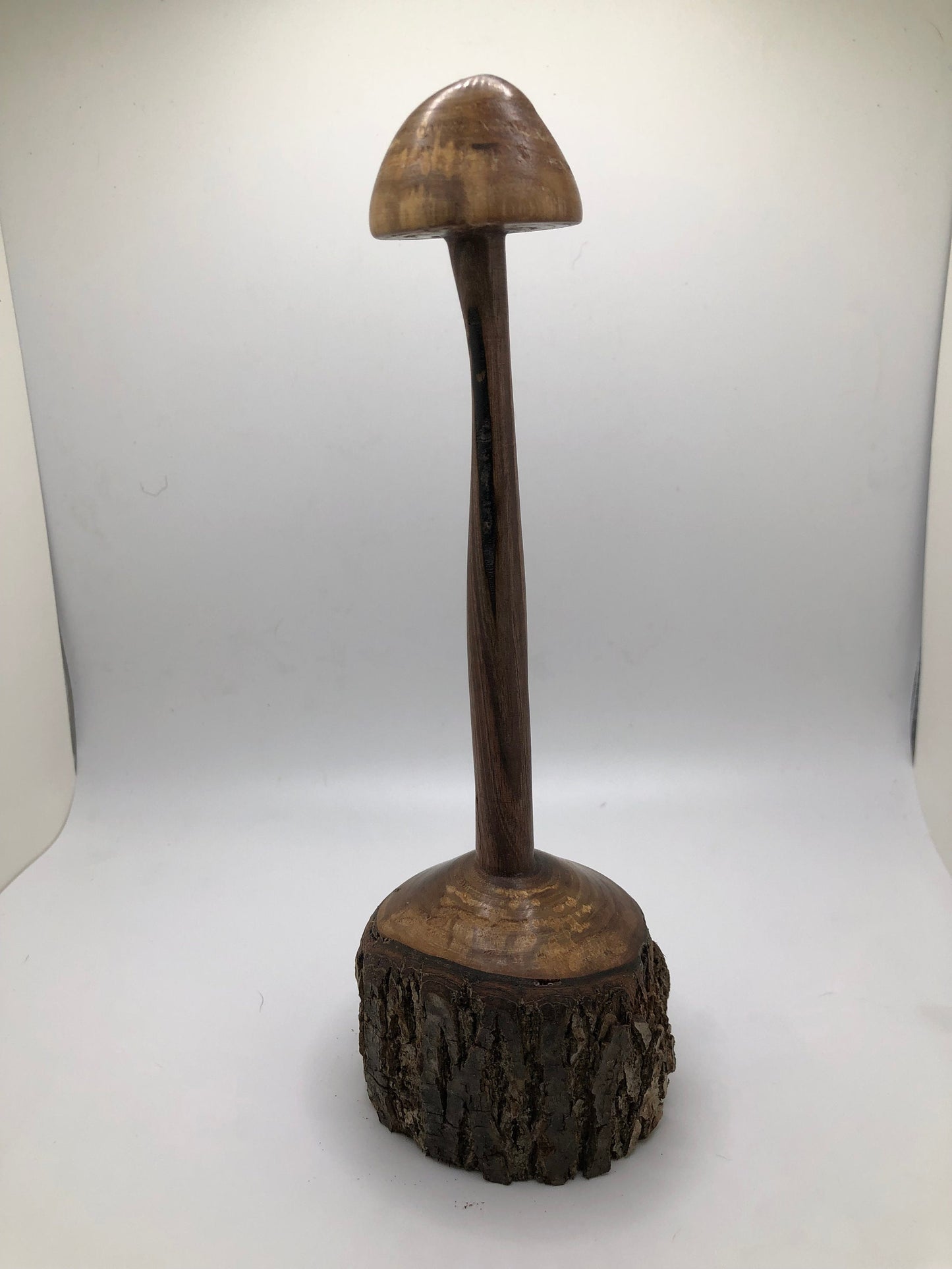 Unique Multi-Axis Turned Mushroom Carving Art Piece! Wood Mushroom Carving!