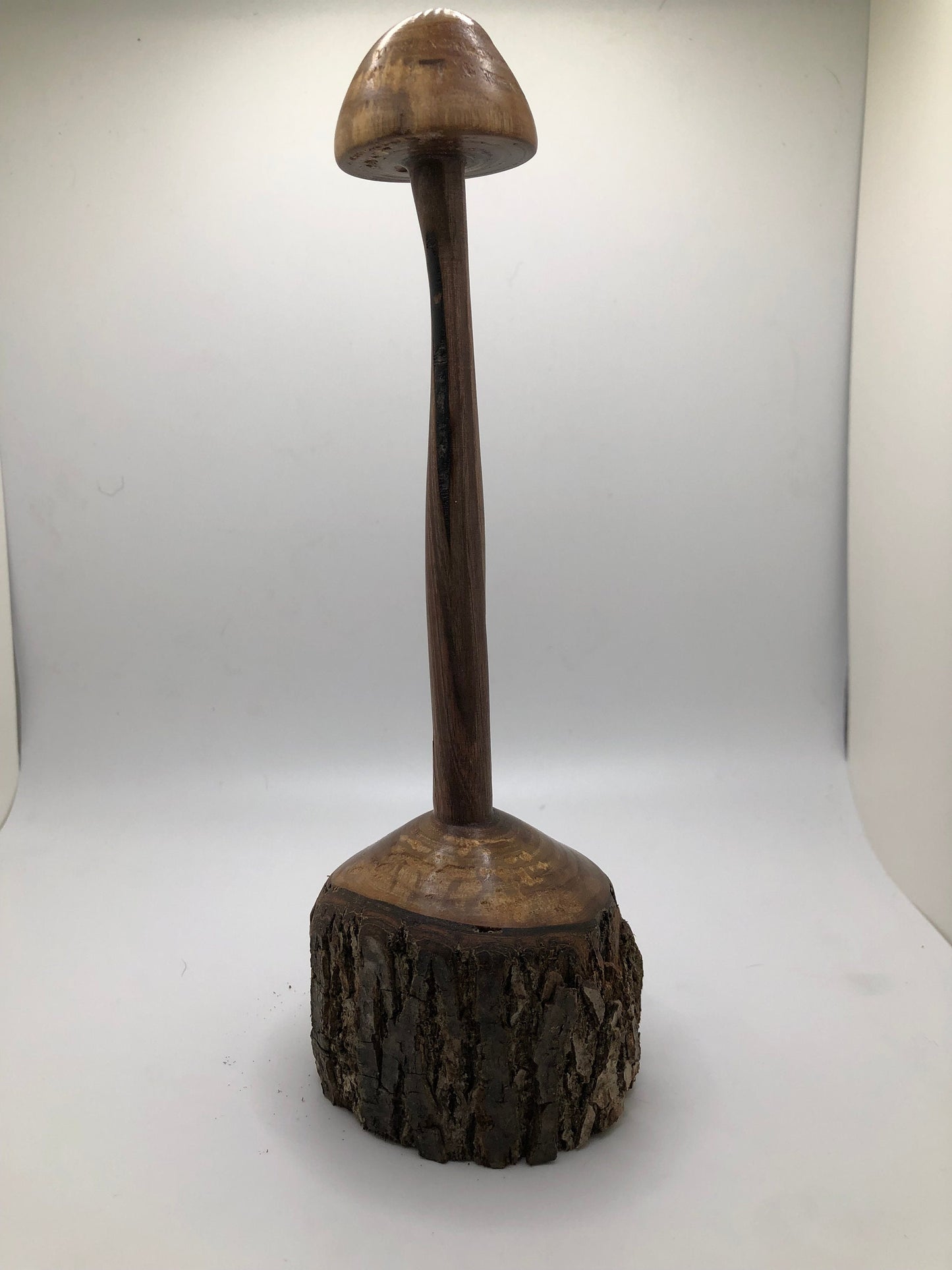 Unique Multi-Axis Turned Mushroom Carving Art Piece! Wood Mushroom Carving!