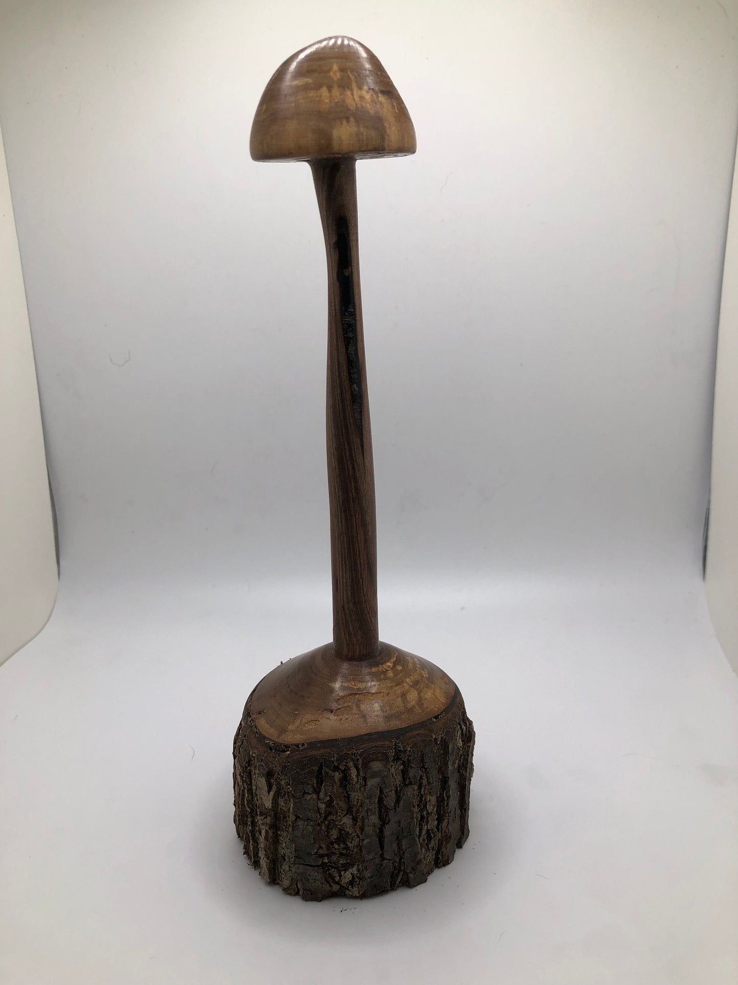 Unique Multi-Axis Turned Mushroom Carving Art Piece! Wood Mushroom Carving!