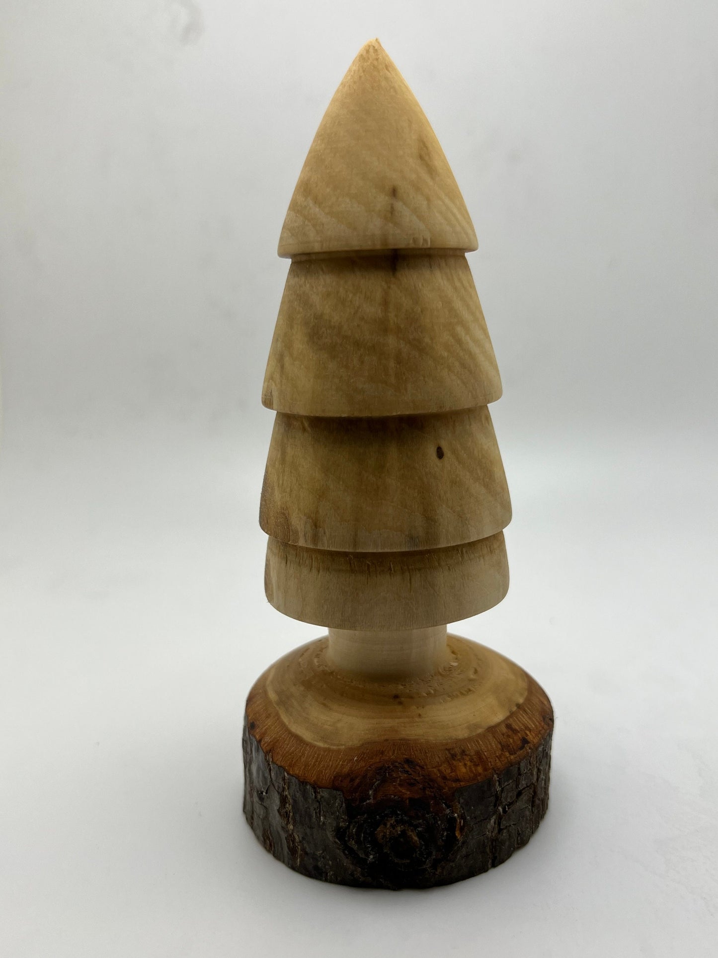 Wood Turned Rustic Christmas Tree Christmas Decoration