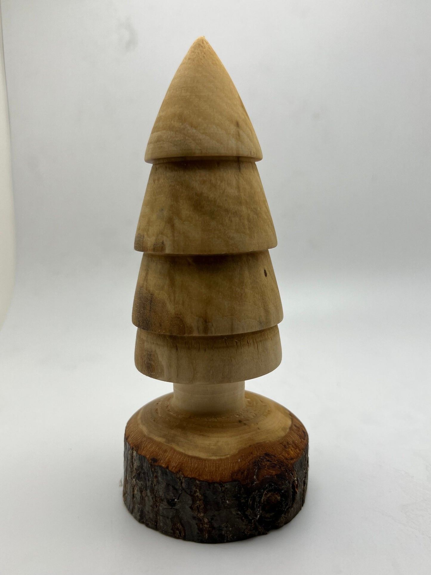 Wood Turned Rustic Christmas Tree Christmas Decoration