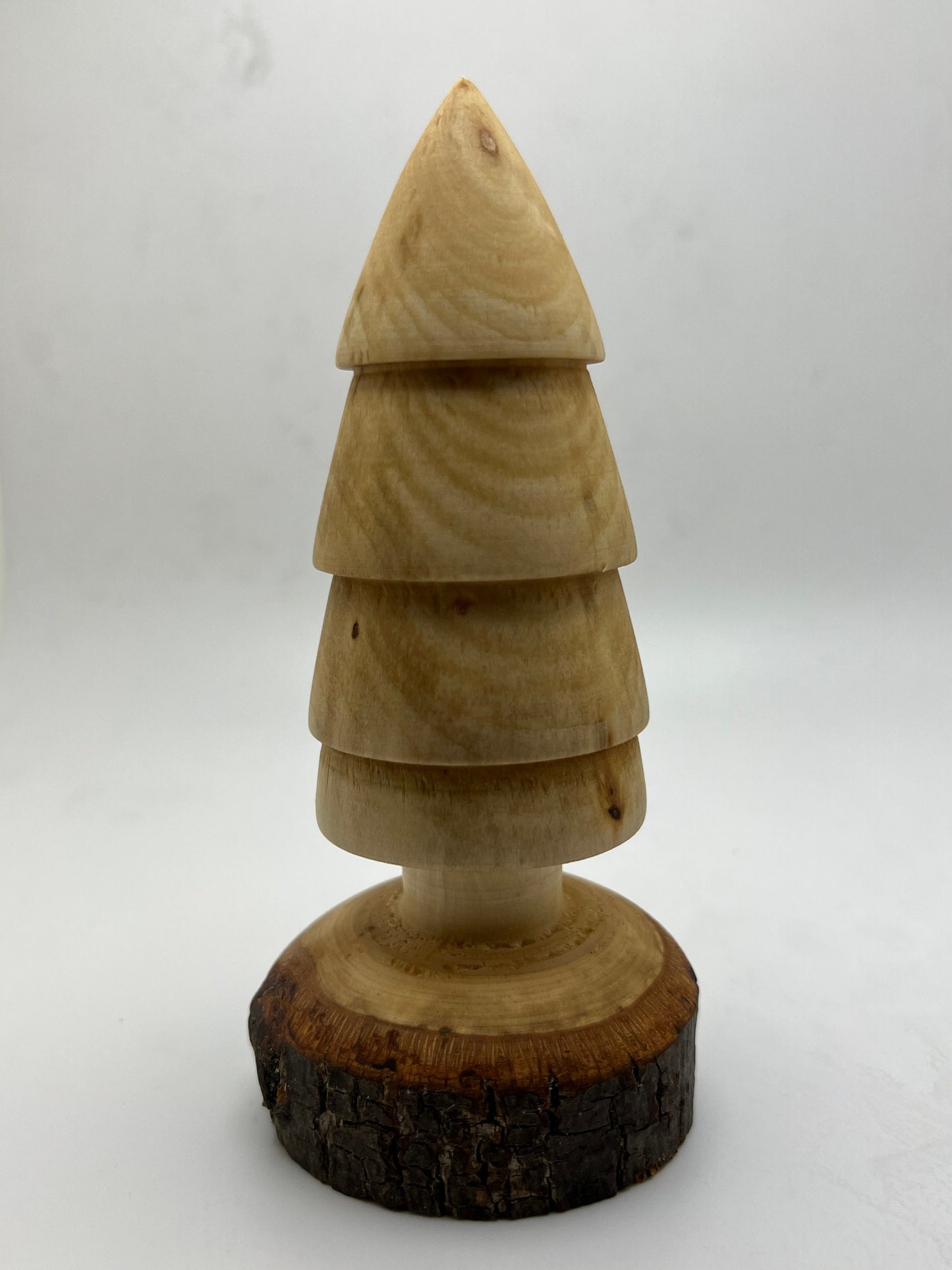 Wood Turned Rustic Christmas Tree Christmas Decoration