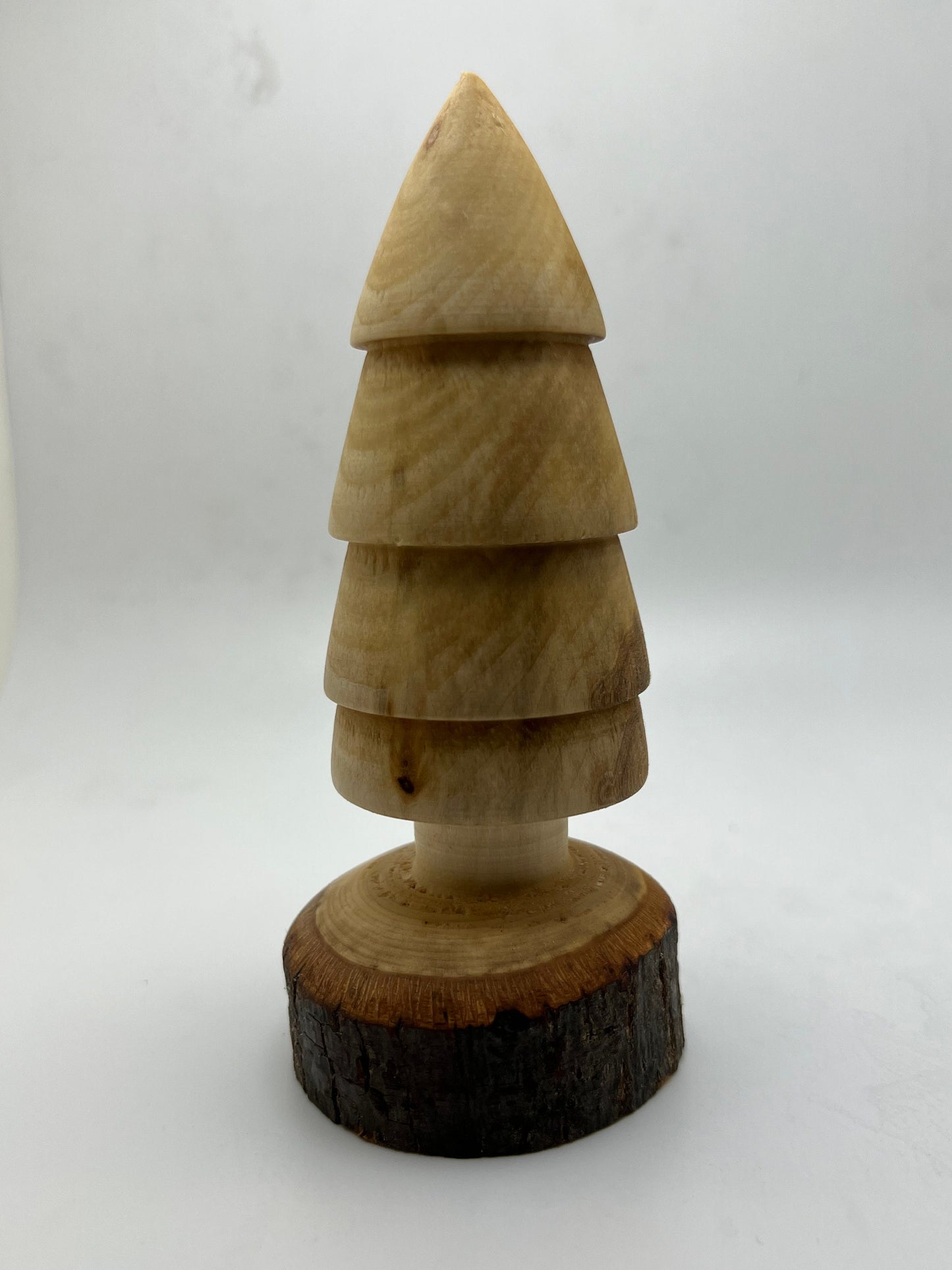 Wood Turned Rustic Christmas Tree Christmas Decoration