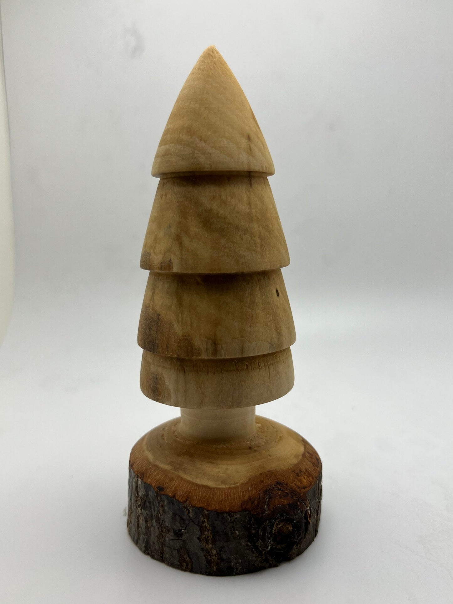 Wood Turned Rustic Christmas Tree Christmas Decoration