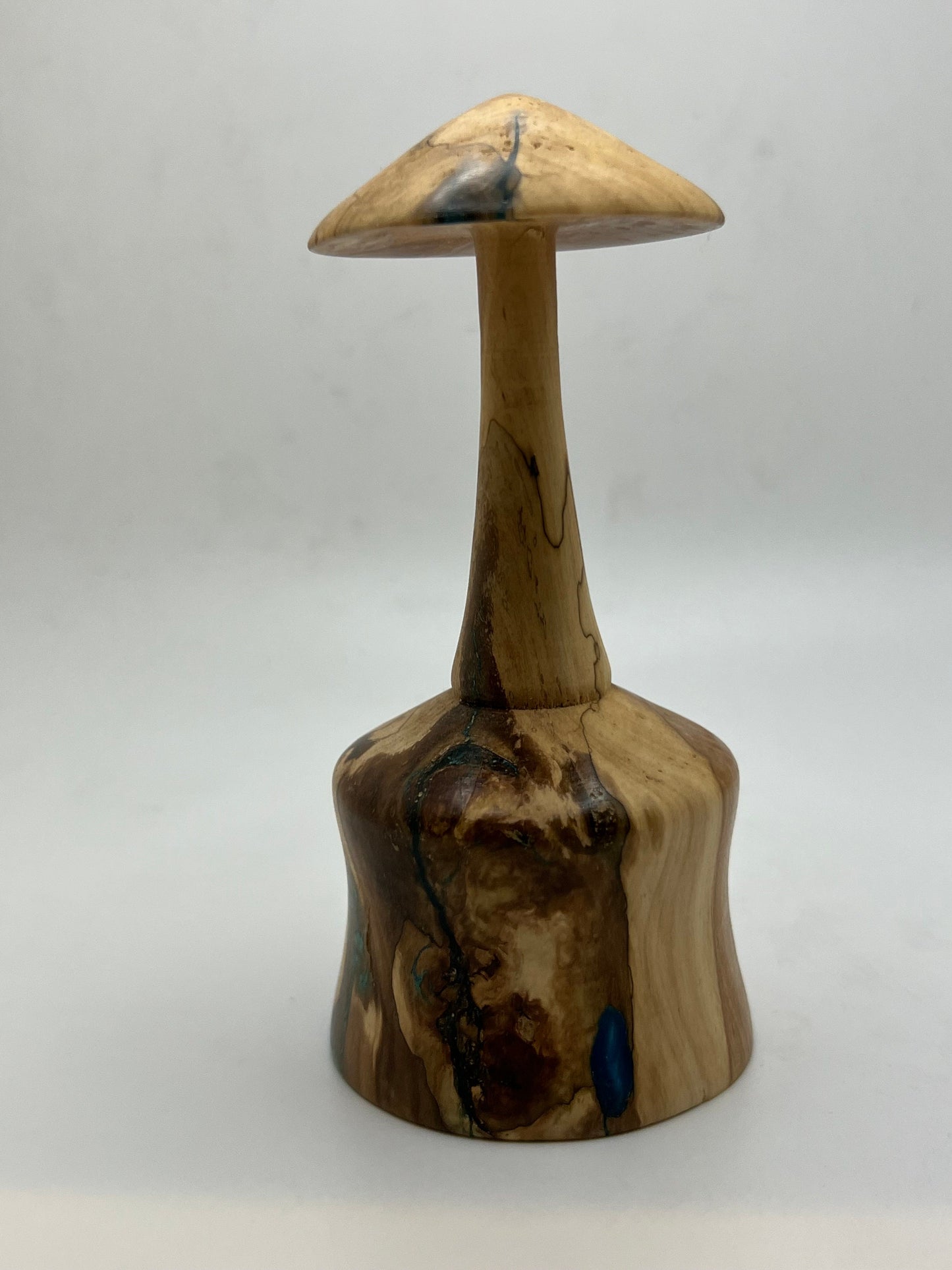 Mushroom Figure! Woodturned from Maple with Epoxy Accents