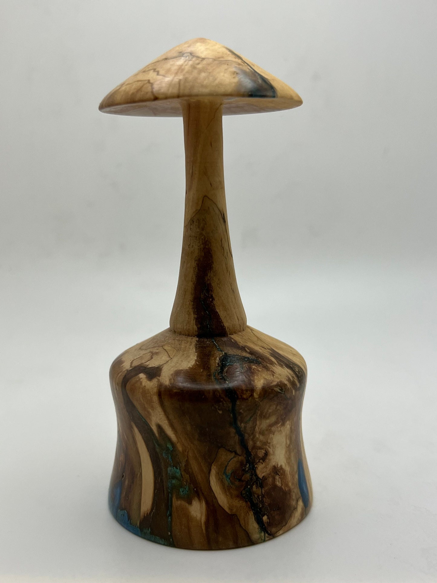 Mushroom Figure! Woodturned from Maple with Epoxy Accents