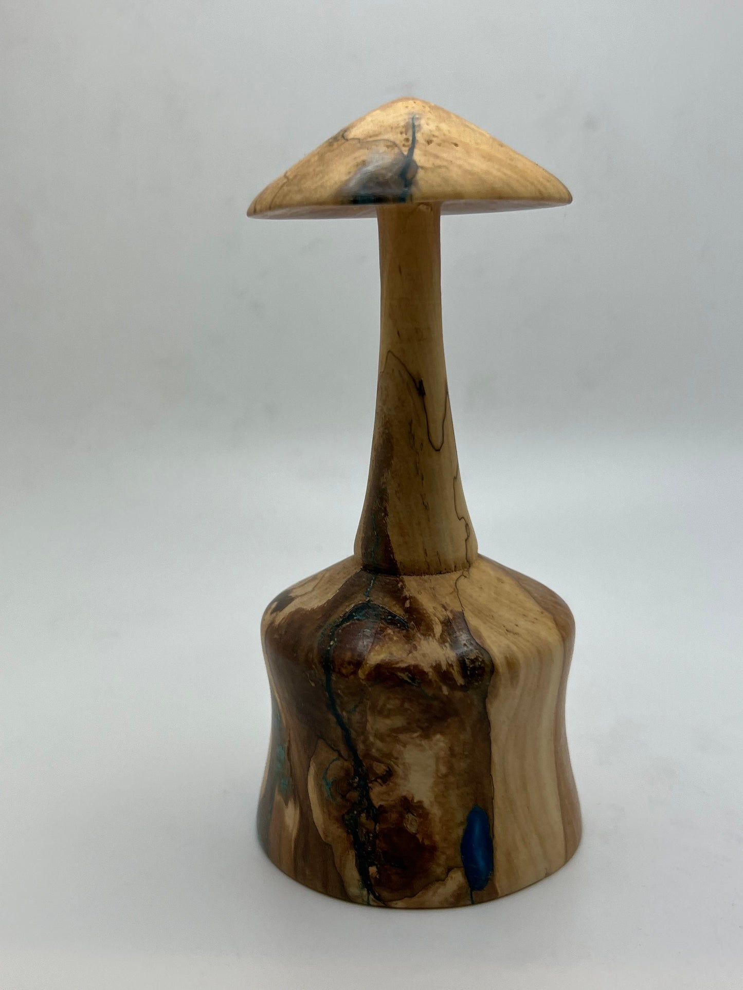 Mushroom Figure! Woodturned from Maple with Epoxy Accents