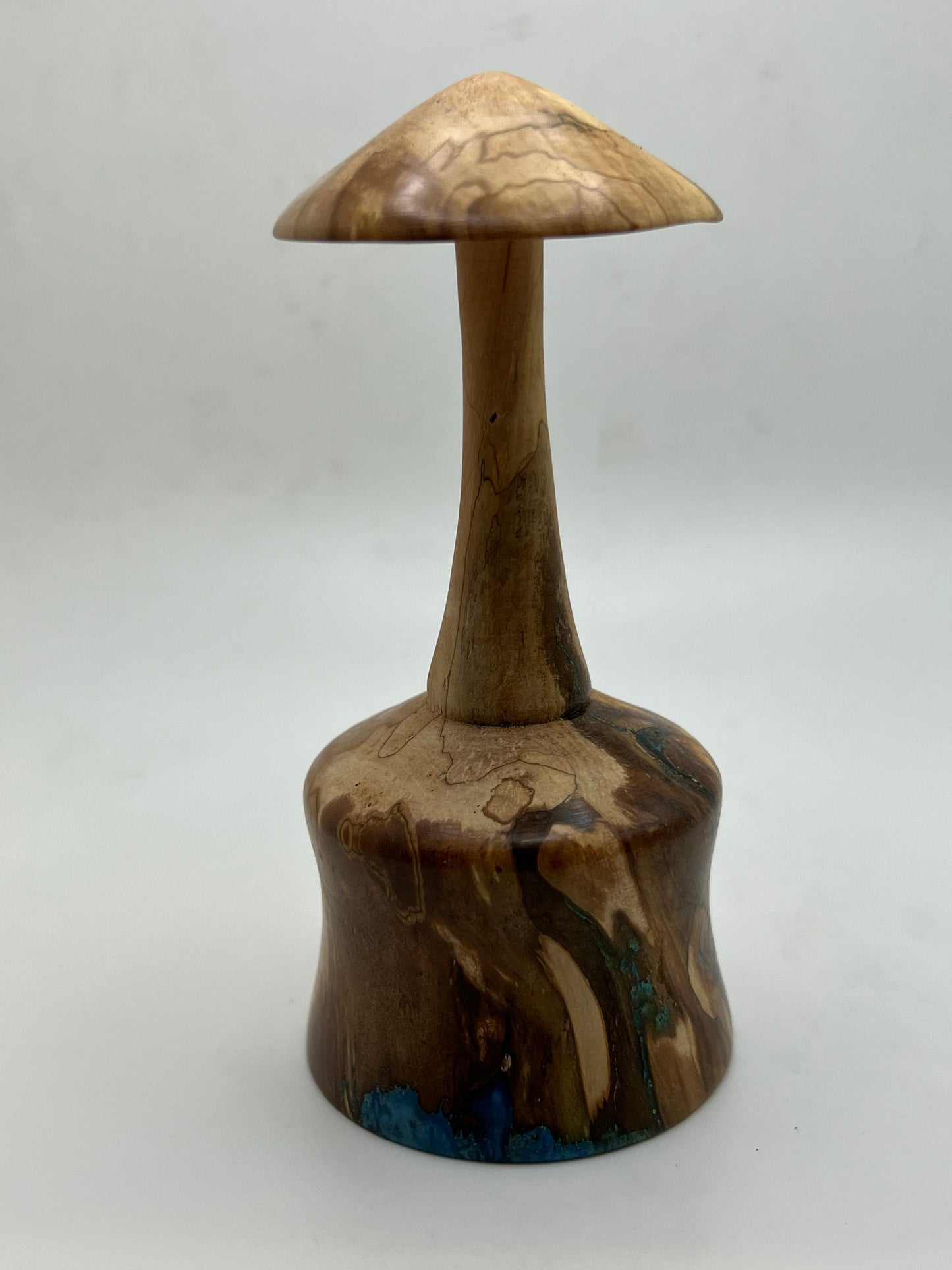 Mushroom Figure! Woodturned from Maple with Epoxy Accents