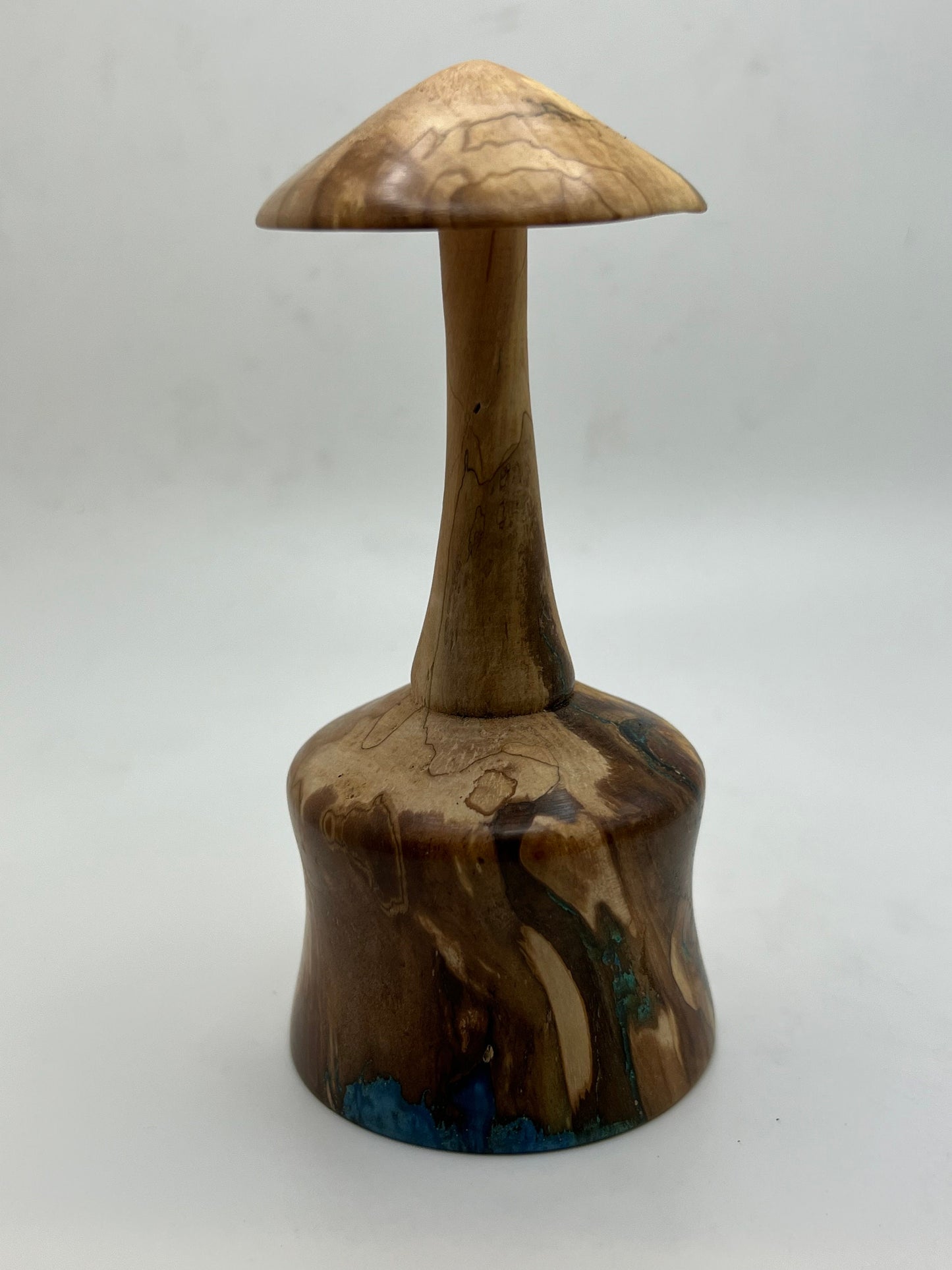 Mushroom Figure! Woodturned from Maple with Epoxy Accents