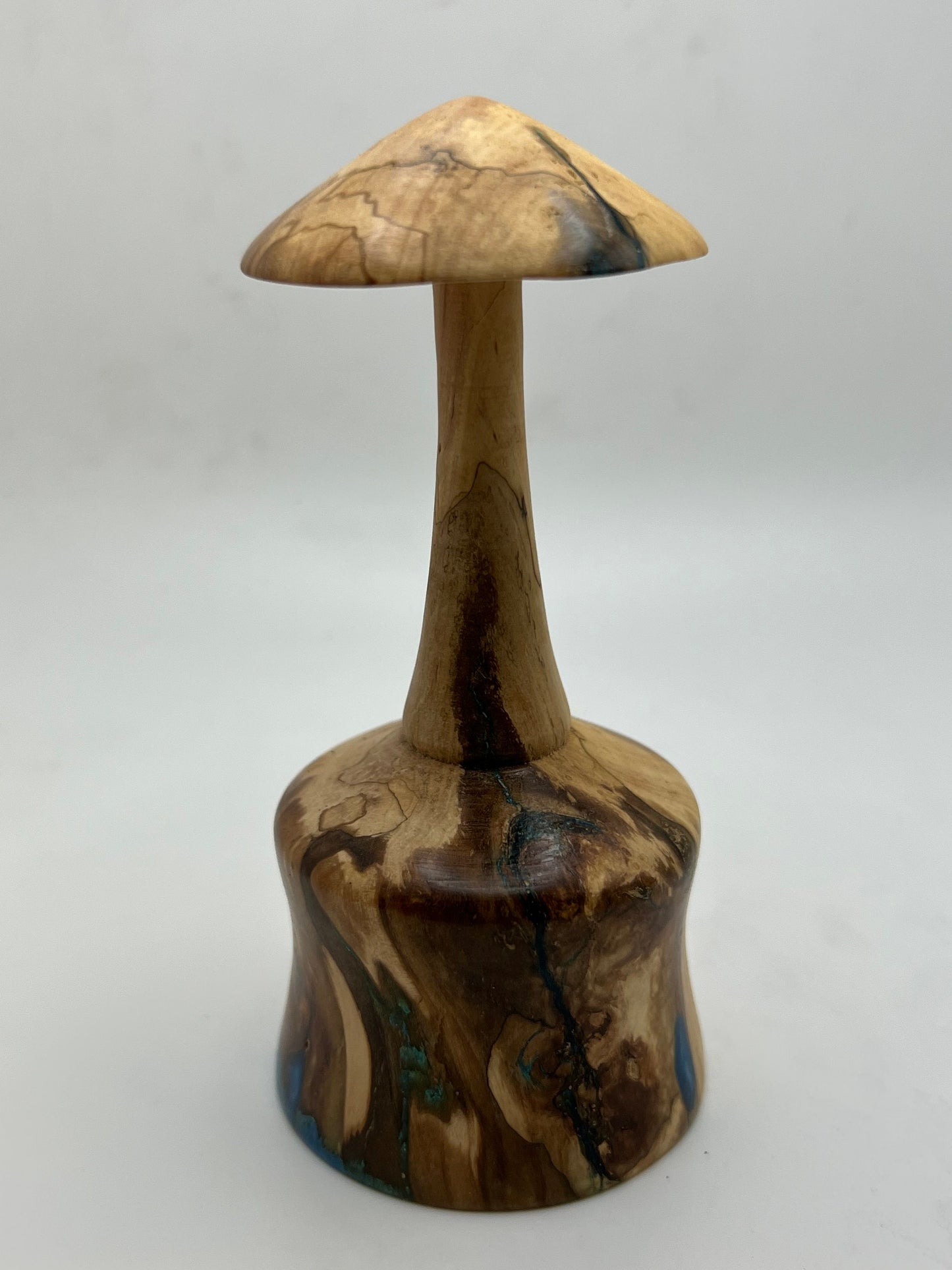 Mushroom Figure! Woodturned from Maple with Epoxy Accents