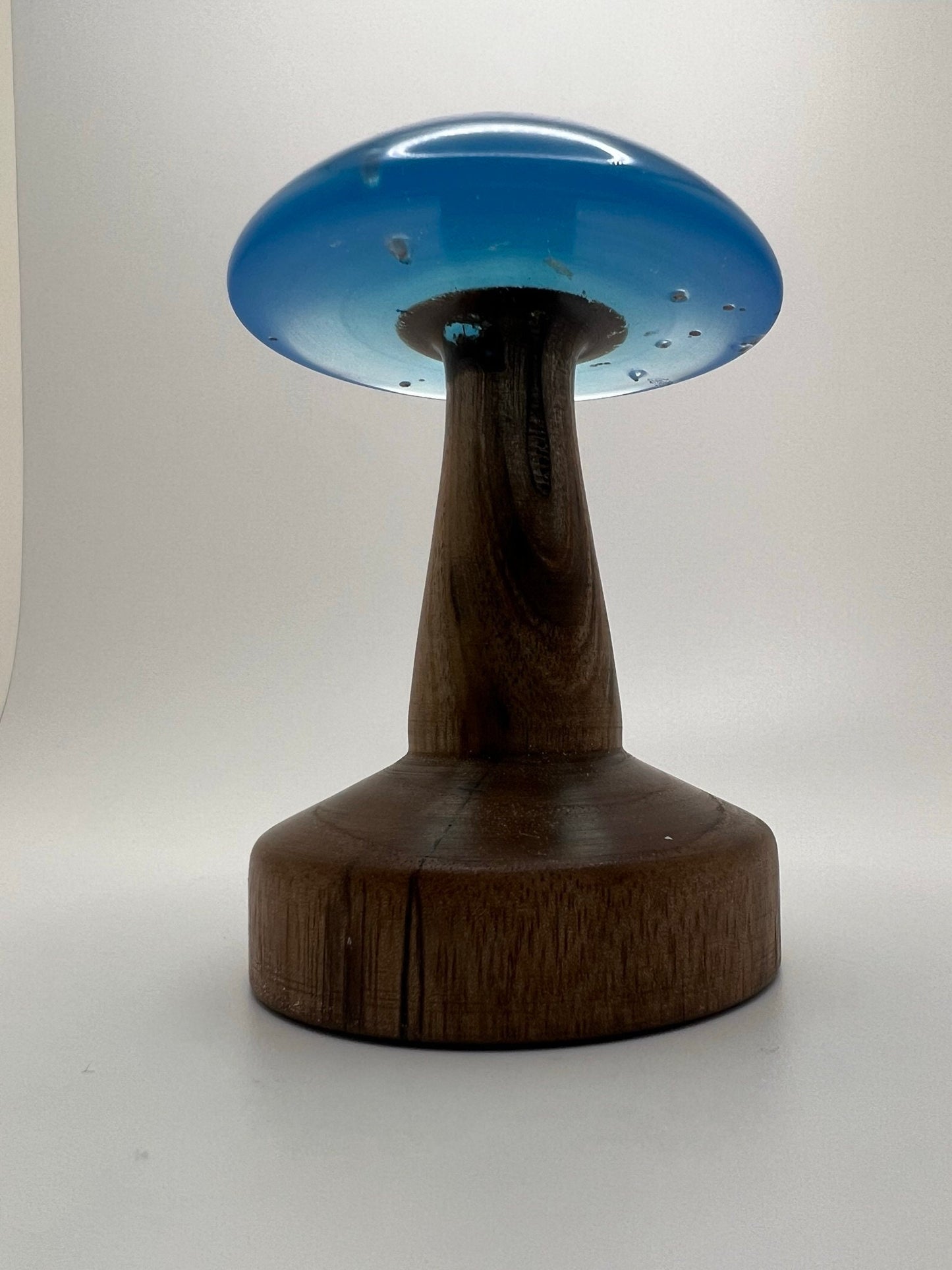 Wood Turned Epoxy and Maple Mushroom